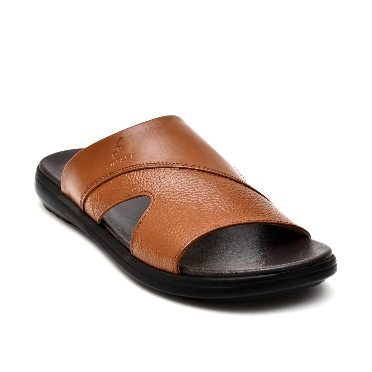 LEATHER SLIPPER - VCT-002 TAN