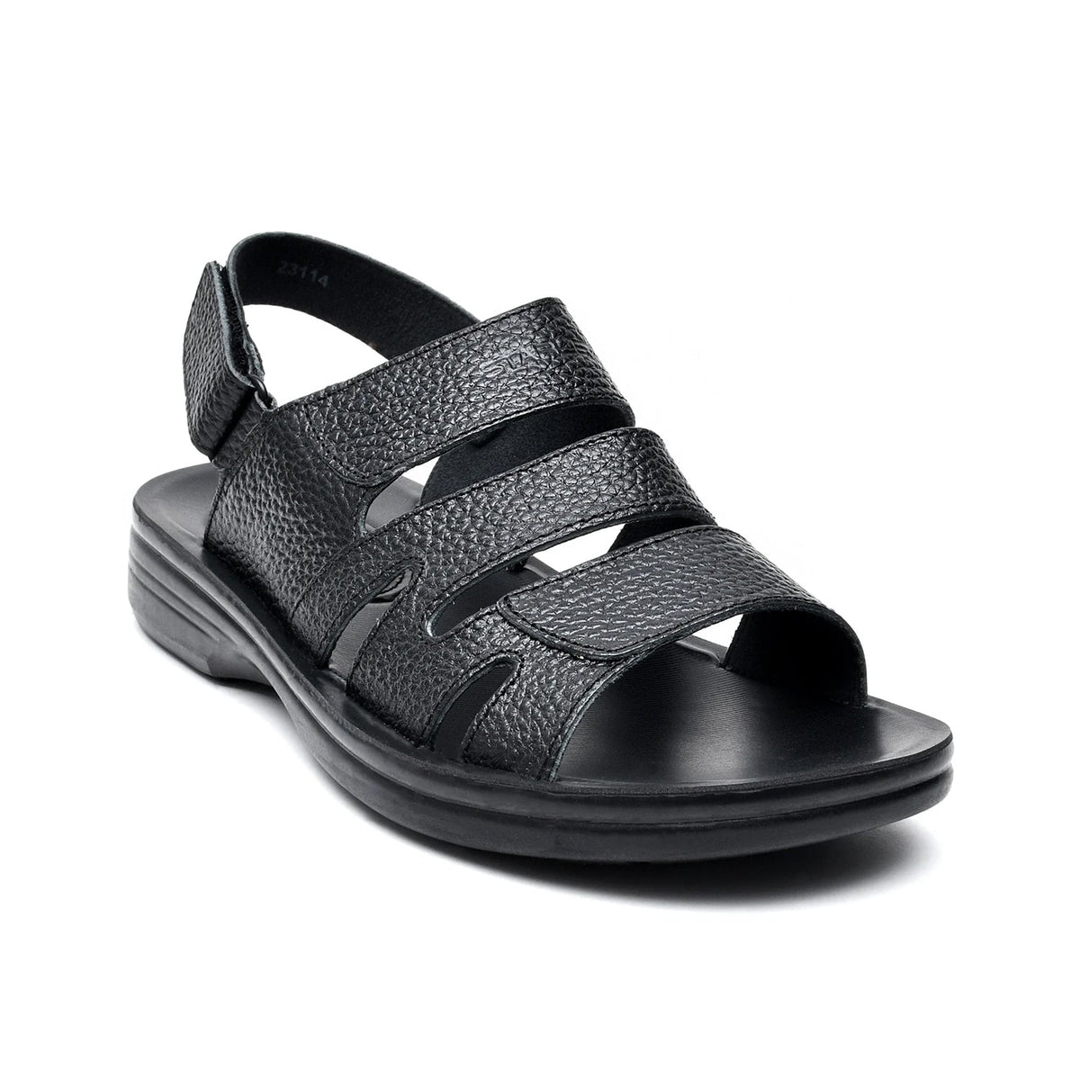 LEATHER SLIPPER - VO-641 BLACK
