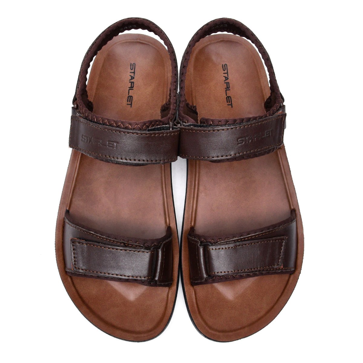 LEATHER SANDAL - WA1826 - BROWN