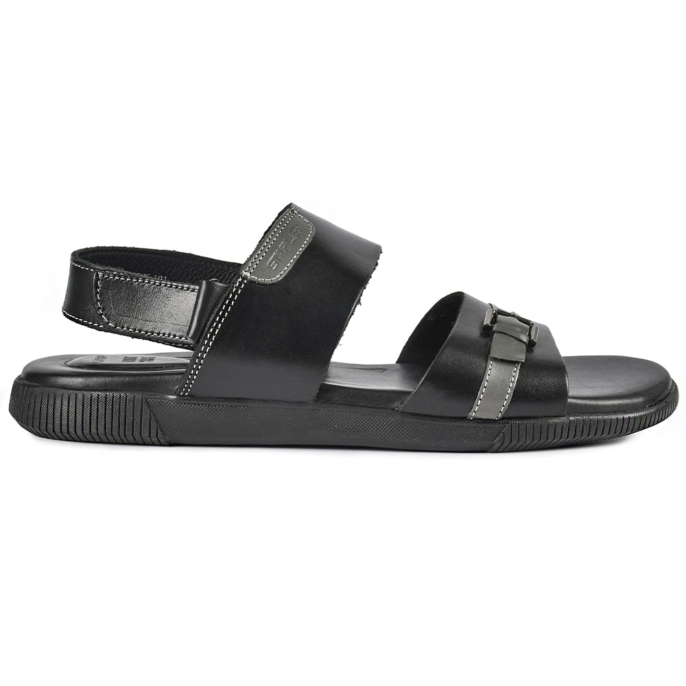 LEATHER SANDAL - CHADWICK-101 BLACK