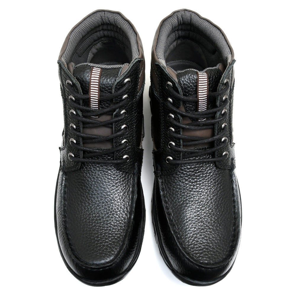 LEATHER SHOES - JASPER-004 BLACK