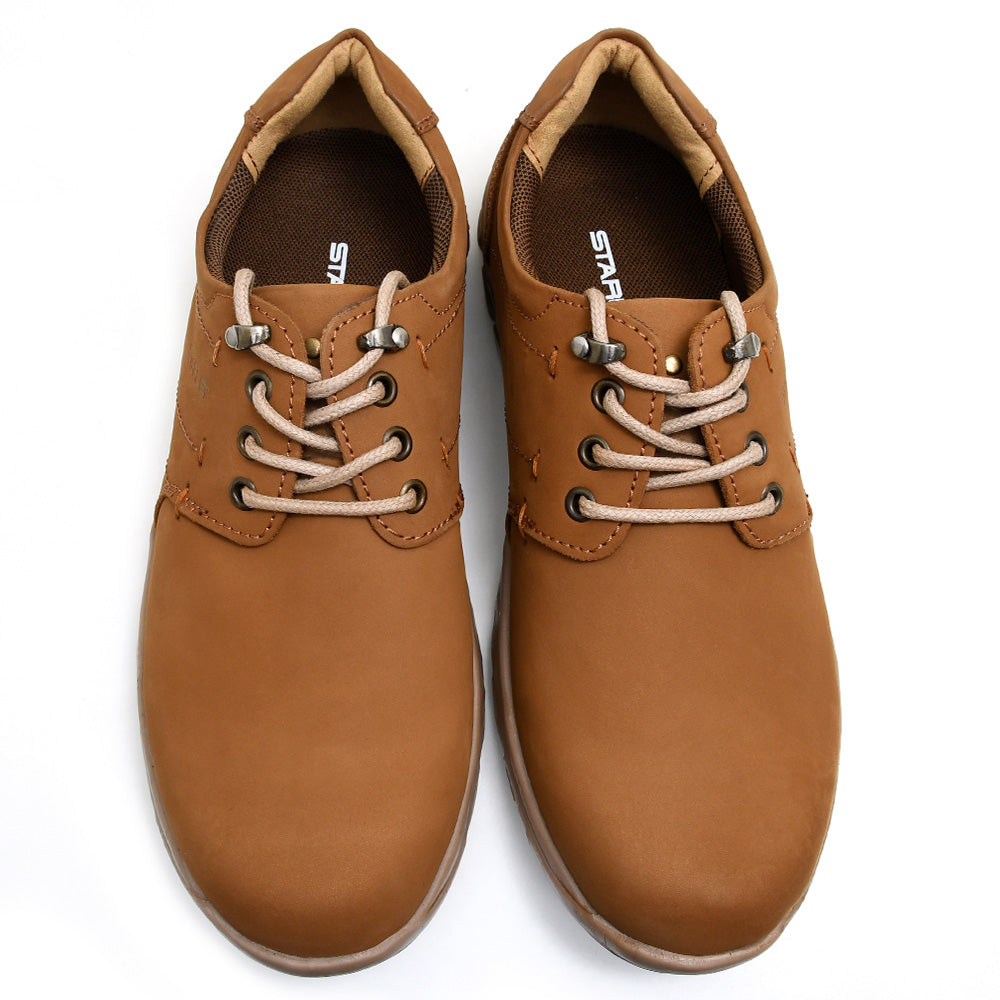 LEATHER SHOES - JASPER-002 MUSTARD