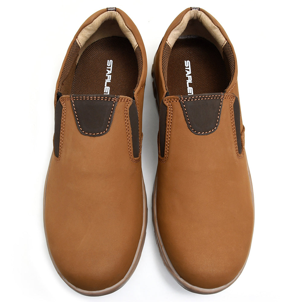 LEATHER SHOES - JASPER-001 MUSTARD