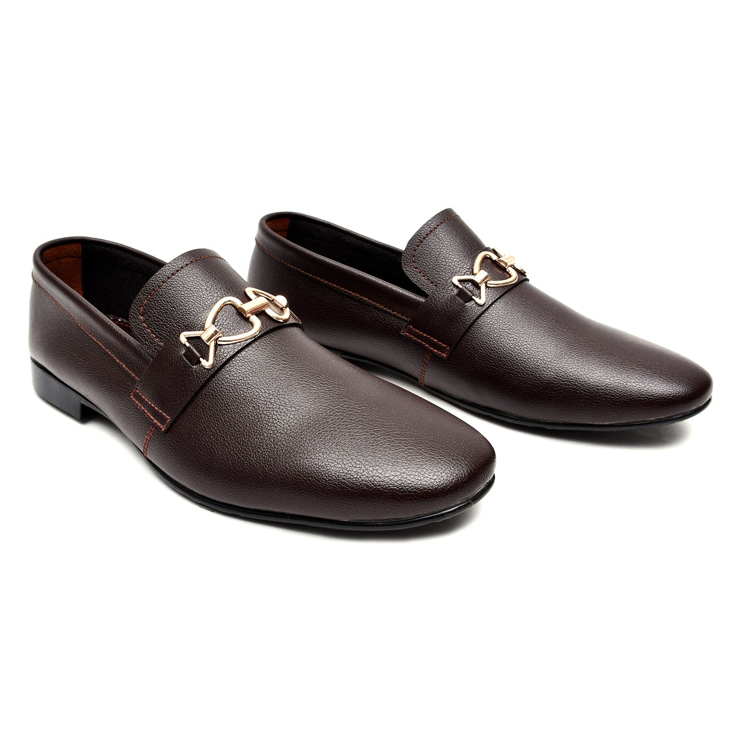 LEATHER SHOES - FC-1-2-8022 BROWN