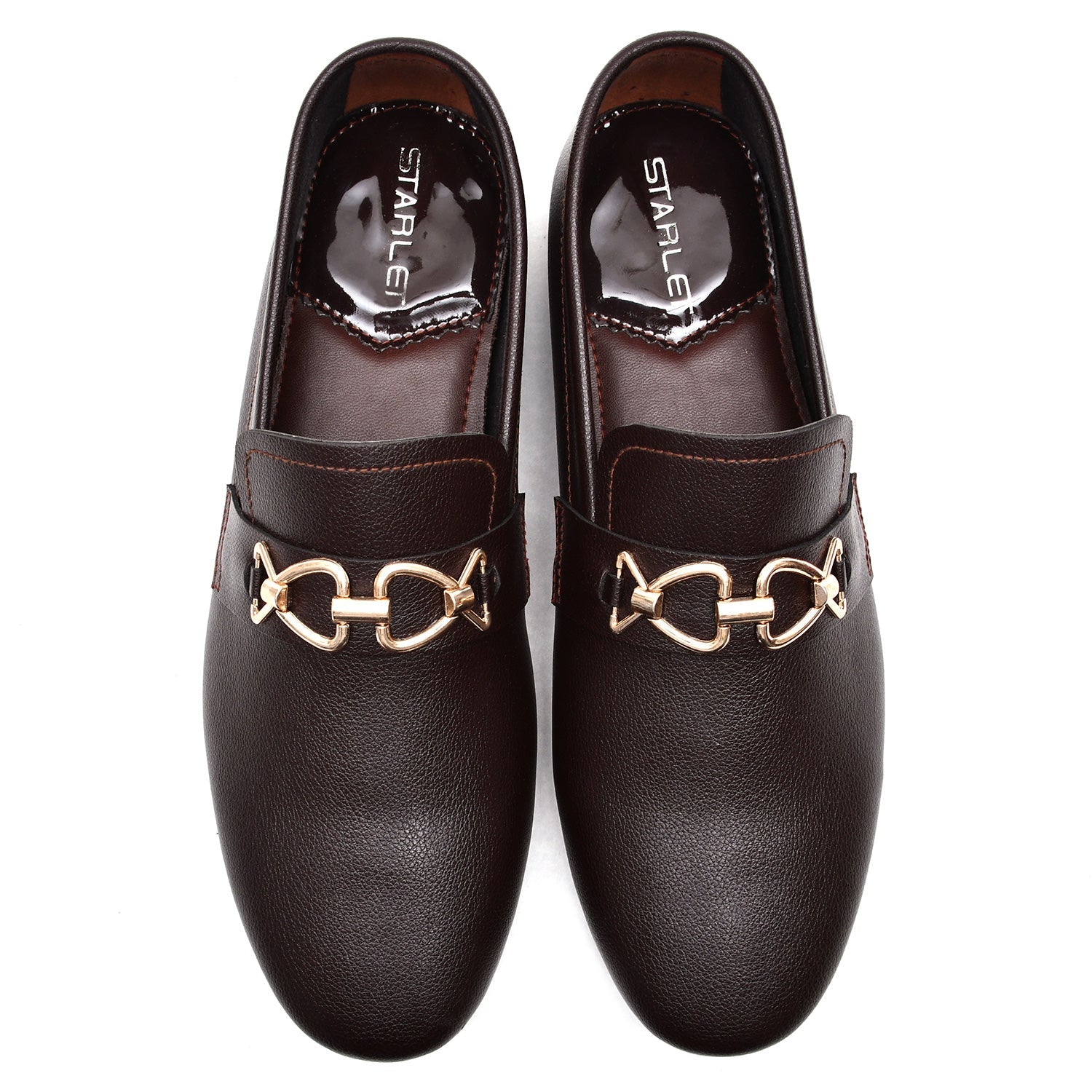LEATHER SHOES - FC-1-2-8022 BROWN