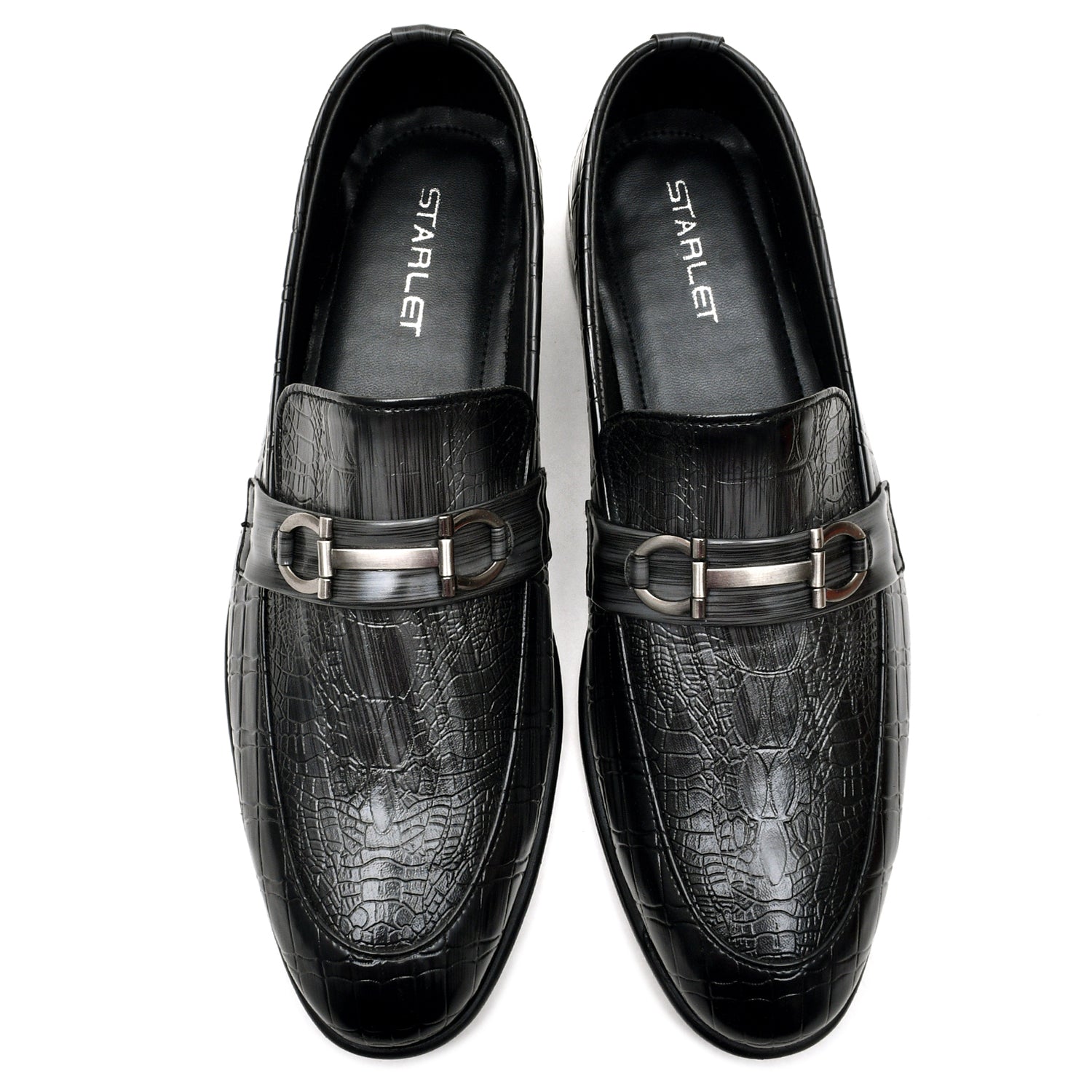 LEATHER SHOES - FC-1-2-8028 BLACK