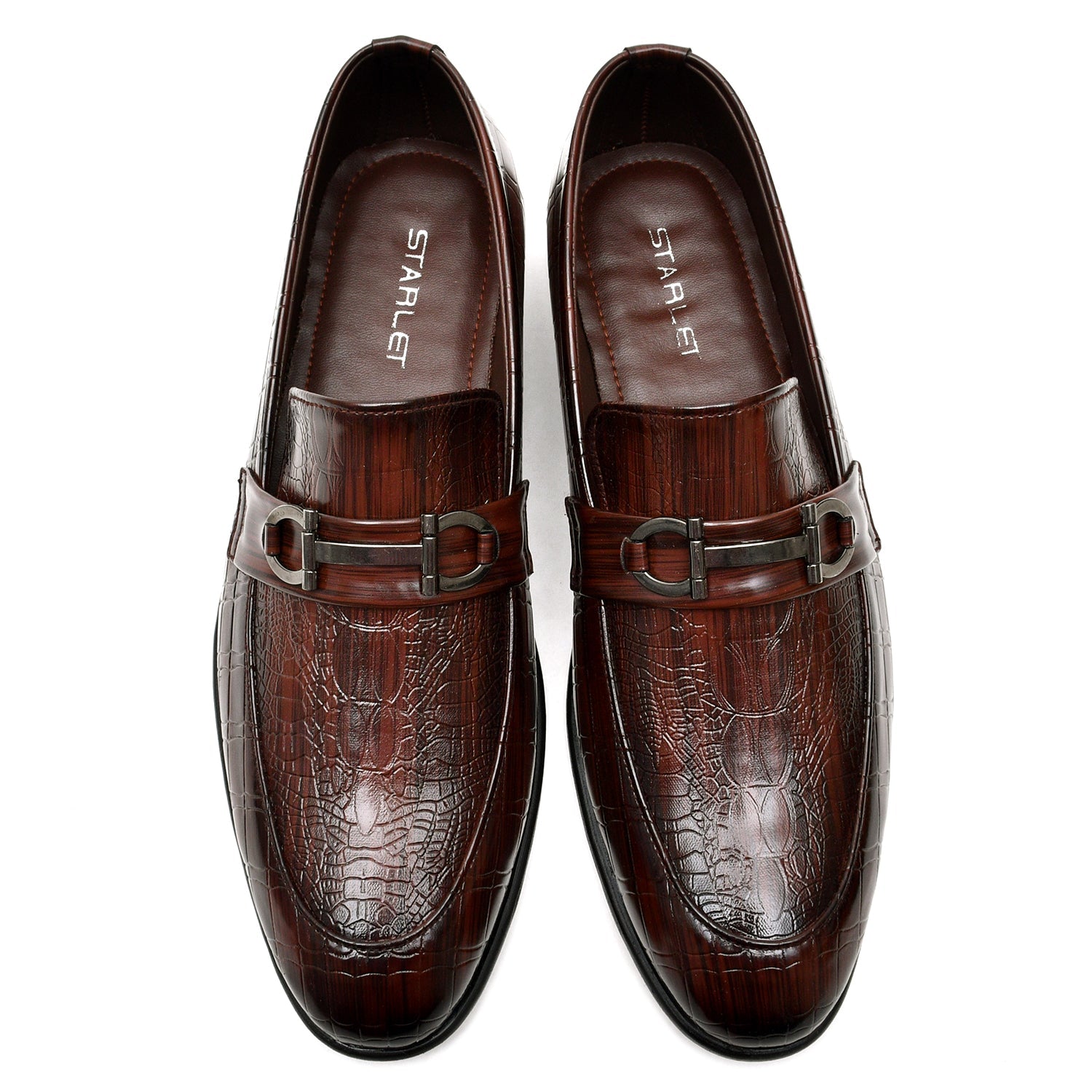 LEATHER SHOES - FC-1-2-8028 BROWN