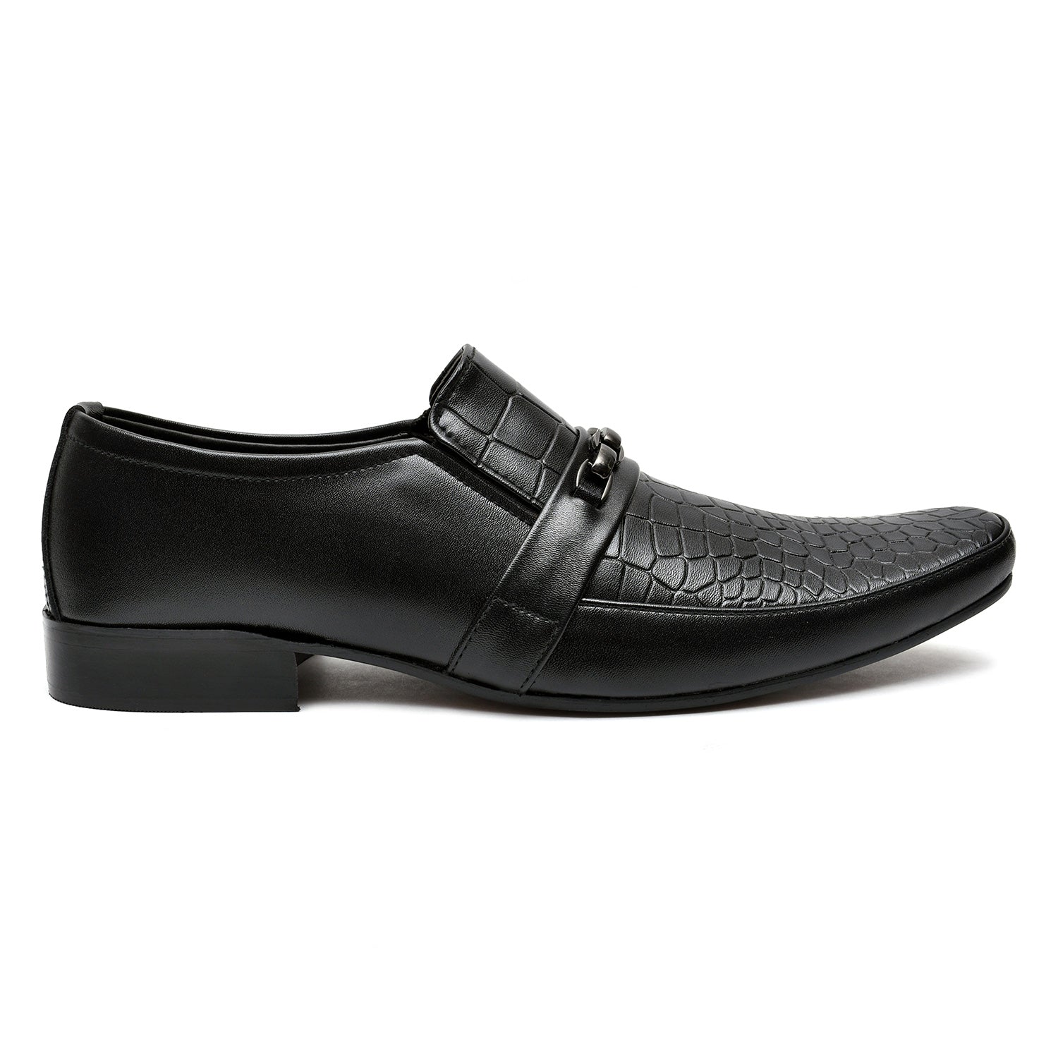 LEATHER SHOES - FC-1-2-8036 BLACK