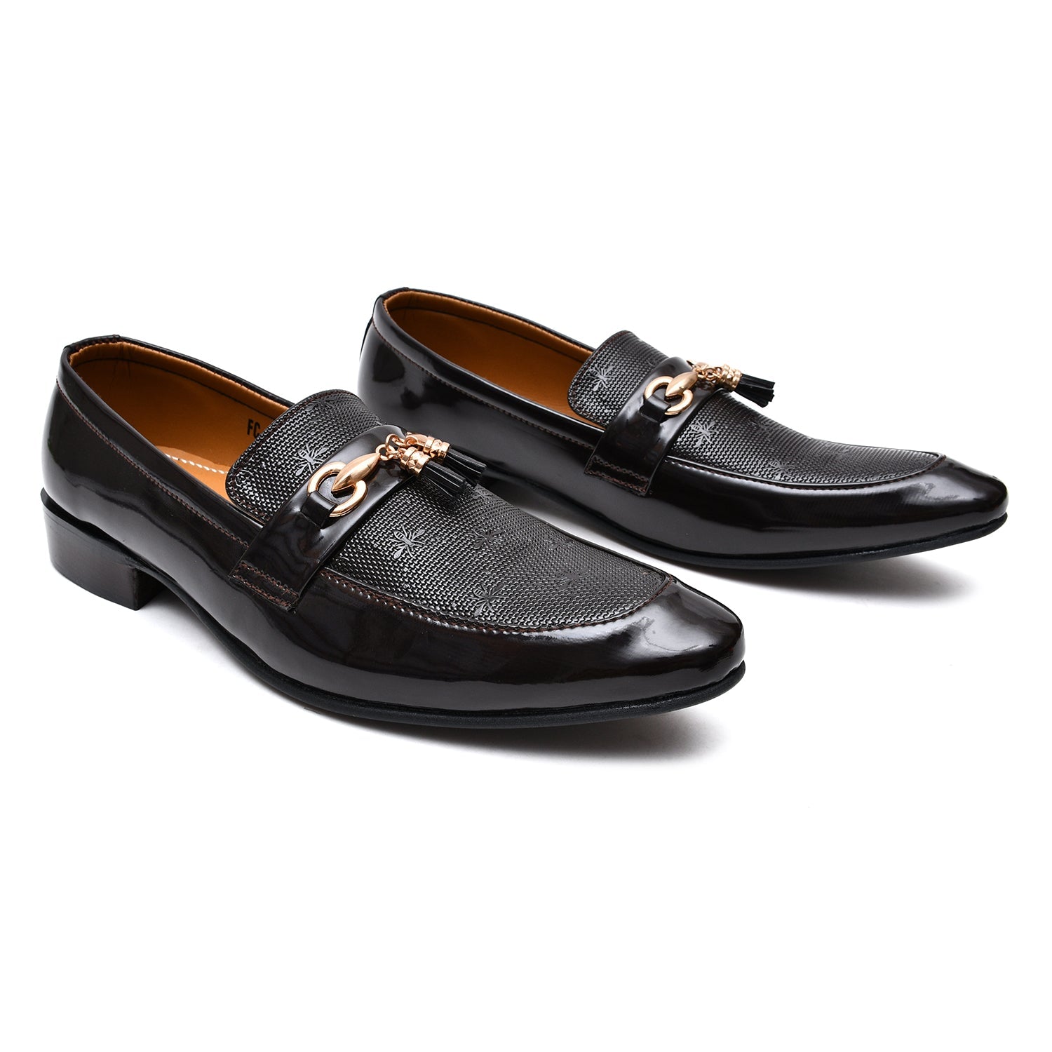 LEATHER SHOES - FC-1-2-8039 BROWN