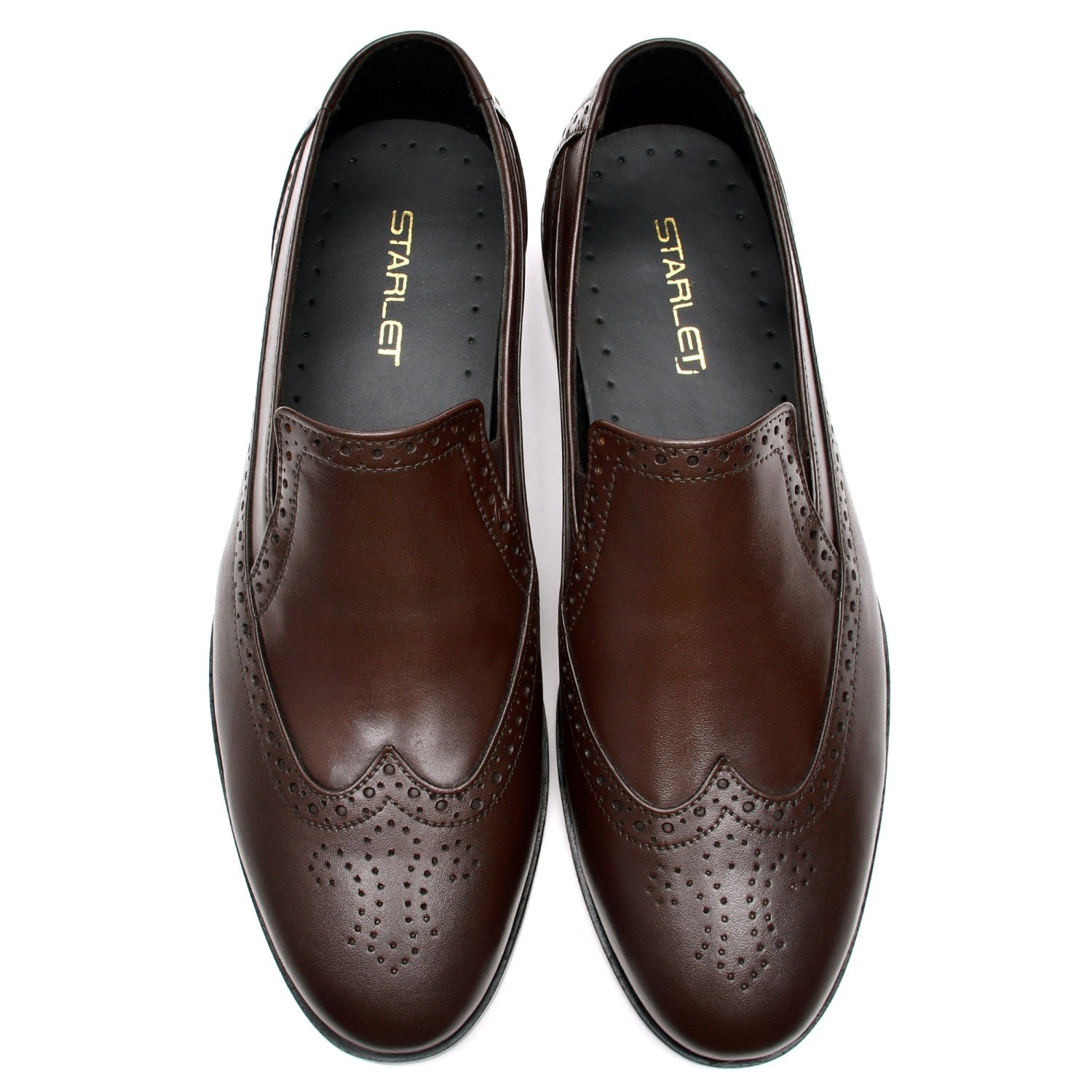 LEATHER SHOES - FC-1-2-8044 BROWN