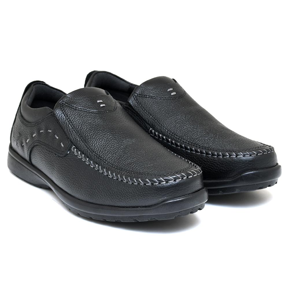 LEATHER SHOES - RUNNER-052 BLACK