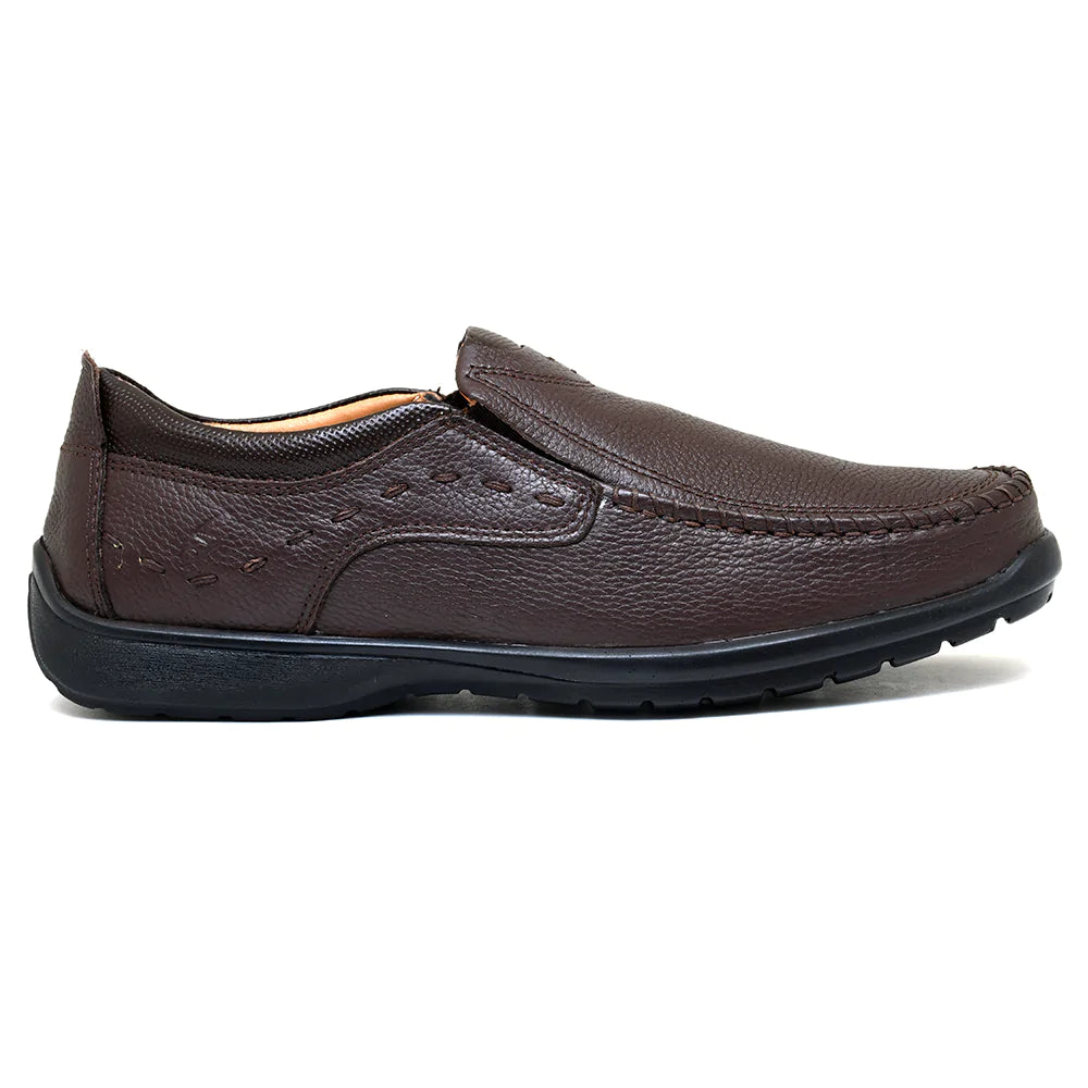 LEATHER SHOES - RUNNER-052 BROWN