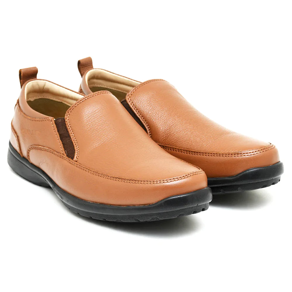 LEATHER SHOES - RUNNER-054 TAN