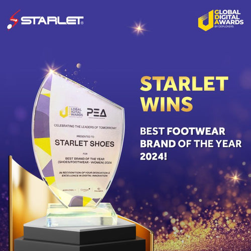 Starlet Shoes Wins Best Footwear Brand of the Year 2024 at the Global Digital Awards!