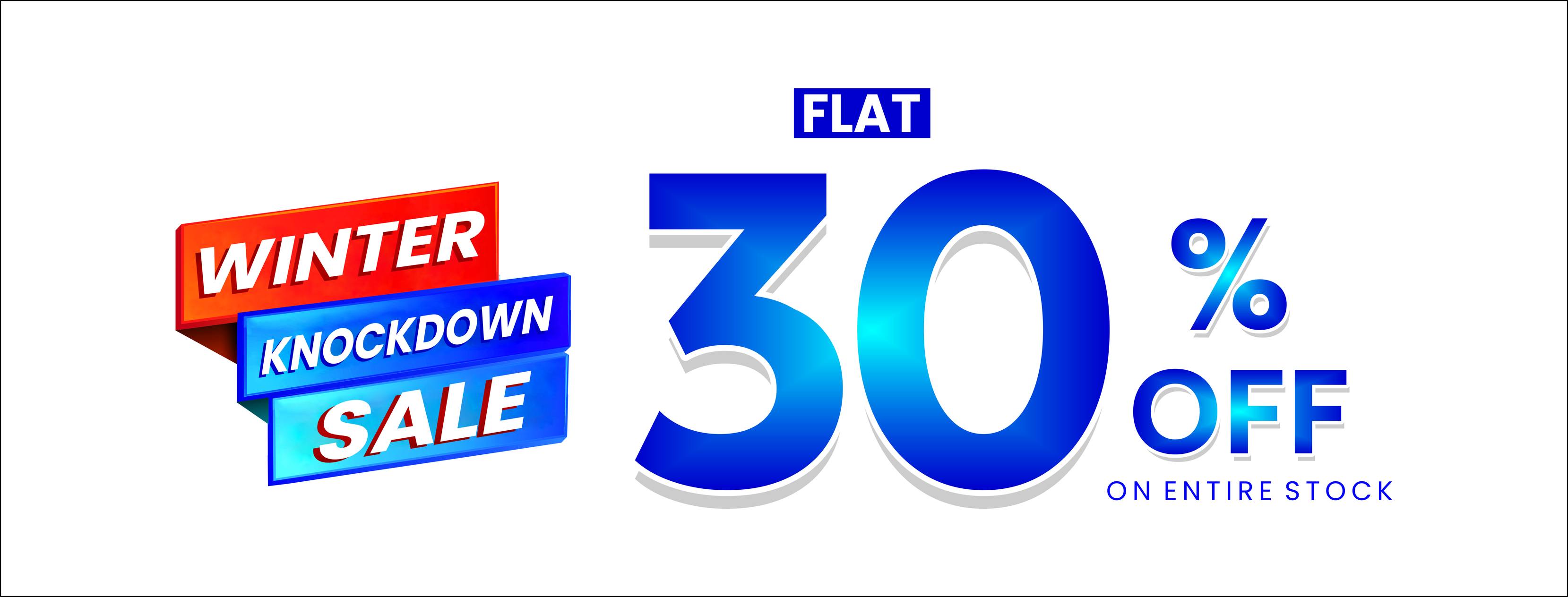 Winter Knockdown Sale at Starlet – Flat 30% OFF on Entire Stock