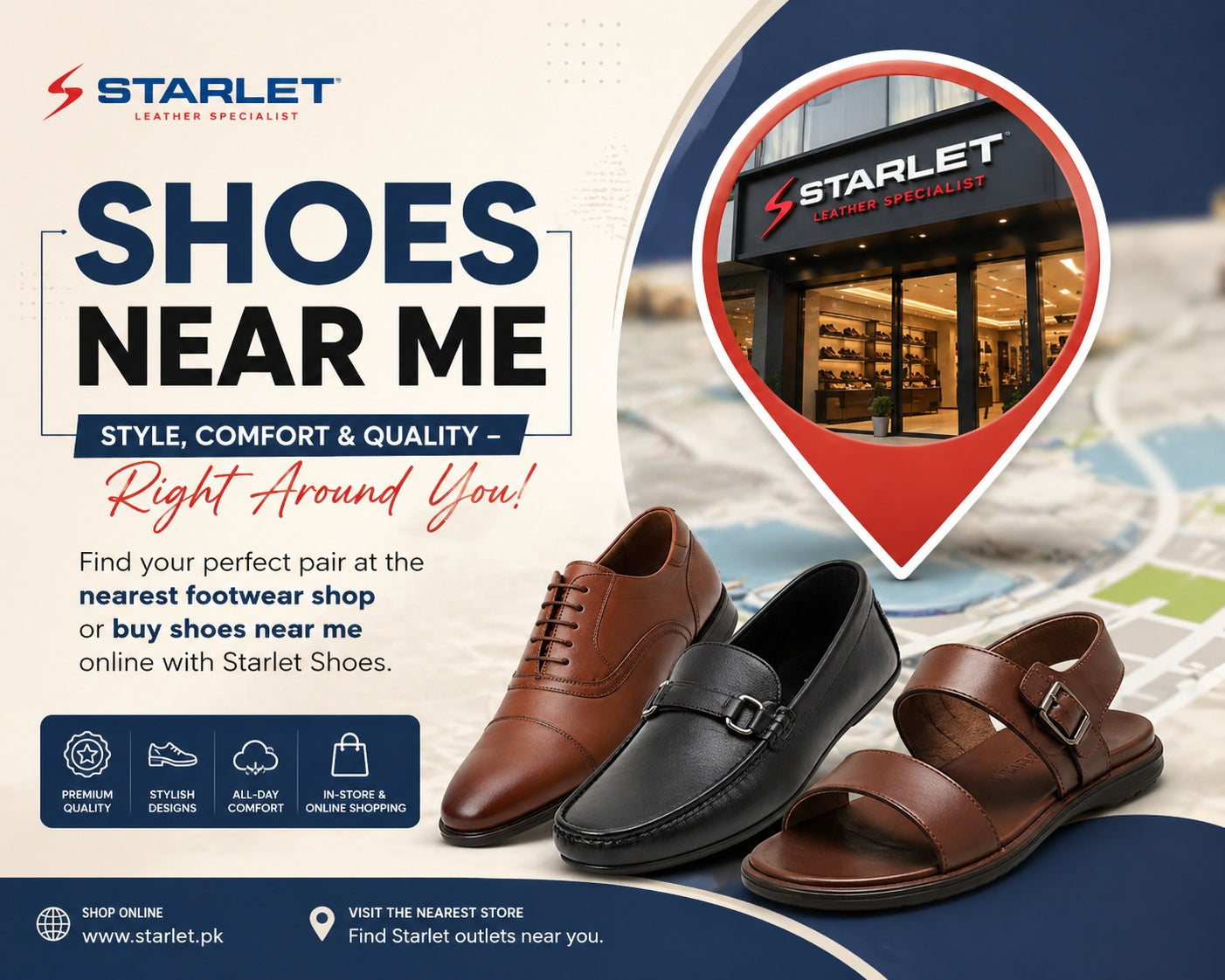Shoes Near Me – Find the Best Quality Footwear with Starlet Shoes