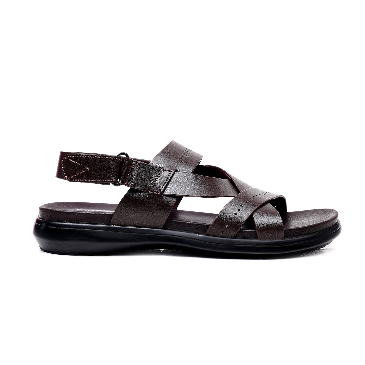 LEATHER SANDAL - VCT-114 BROWN