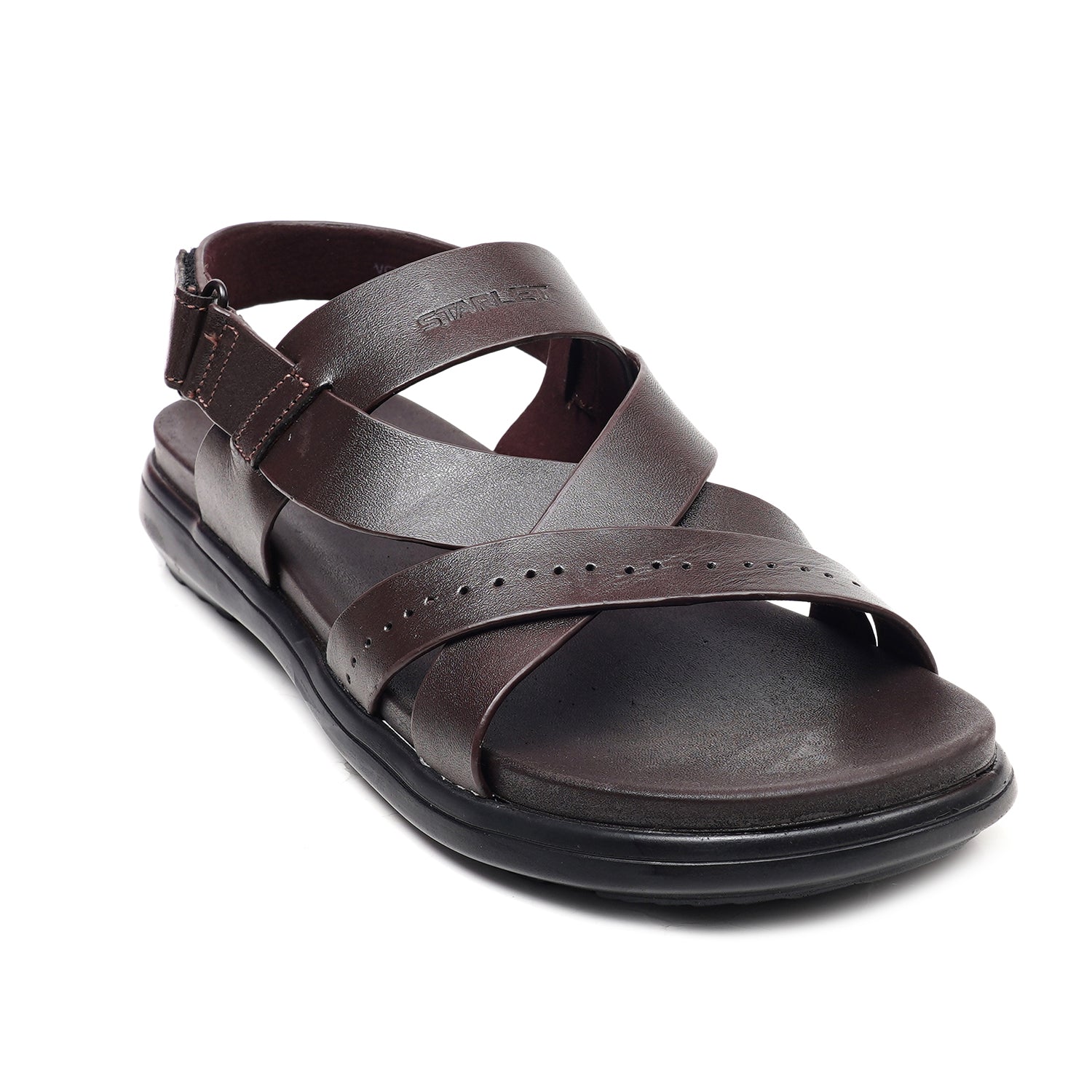 LEATHER SANDAL - VCT-114 BROWN