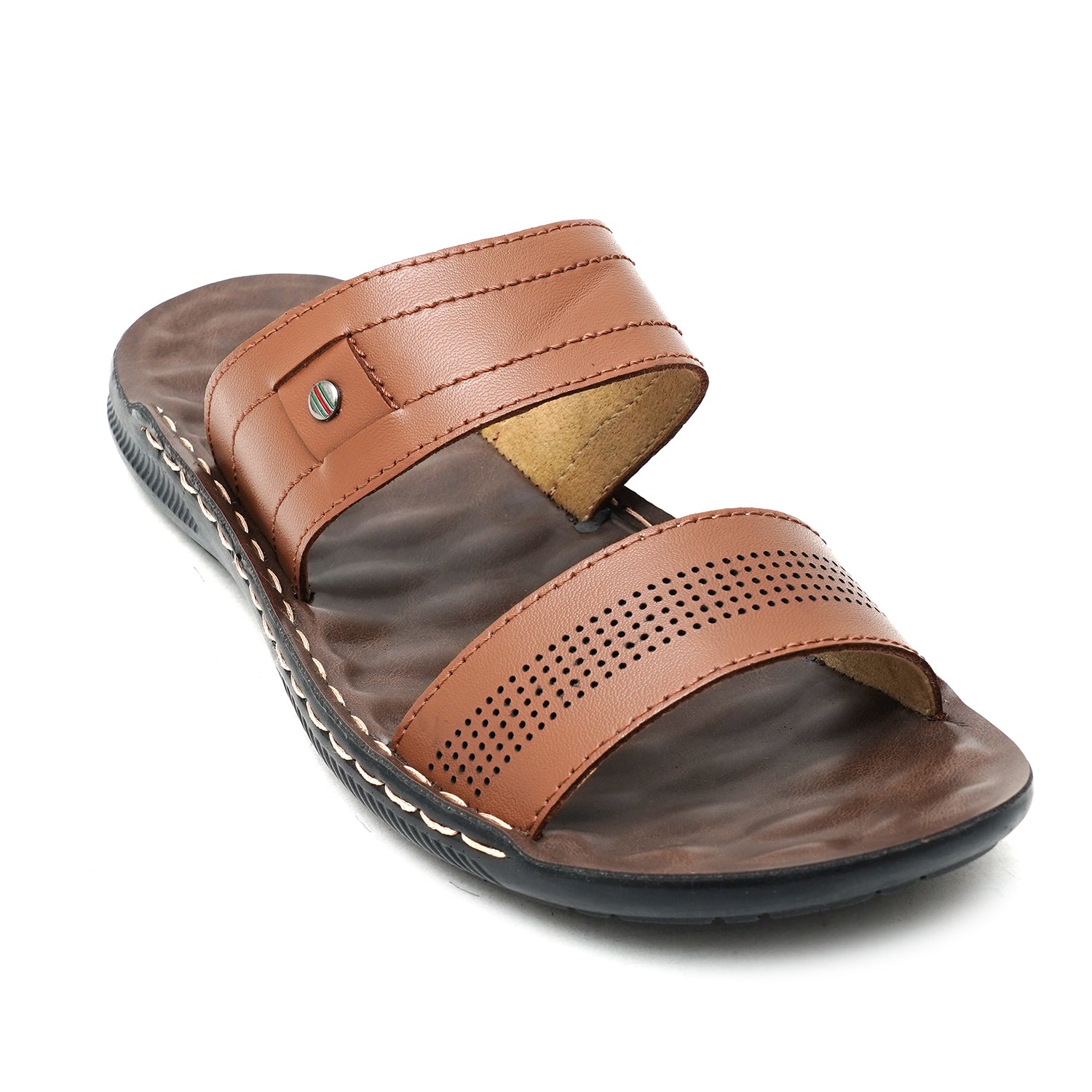 LEATHER SLIPPER - SR-1132 TAN