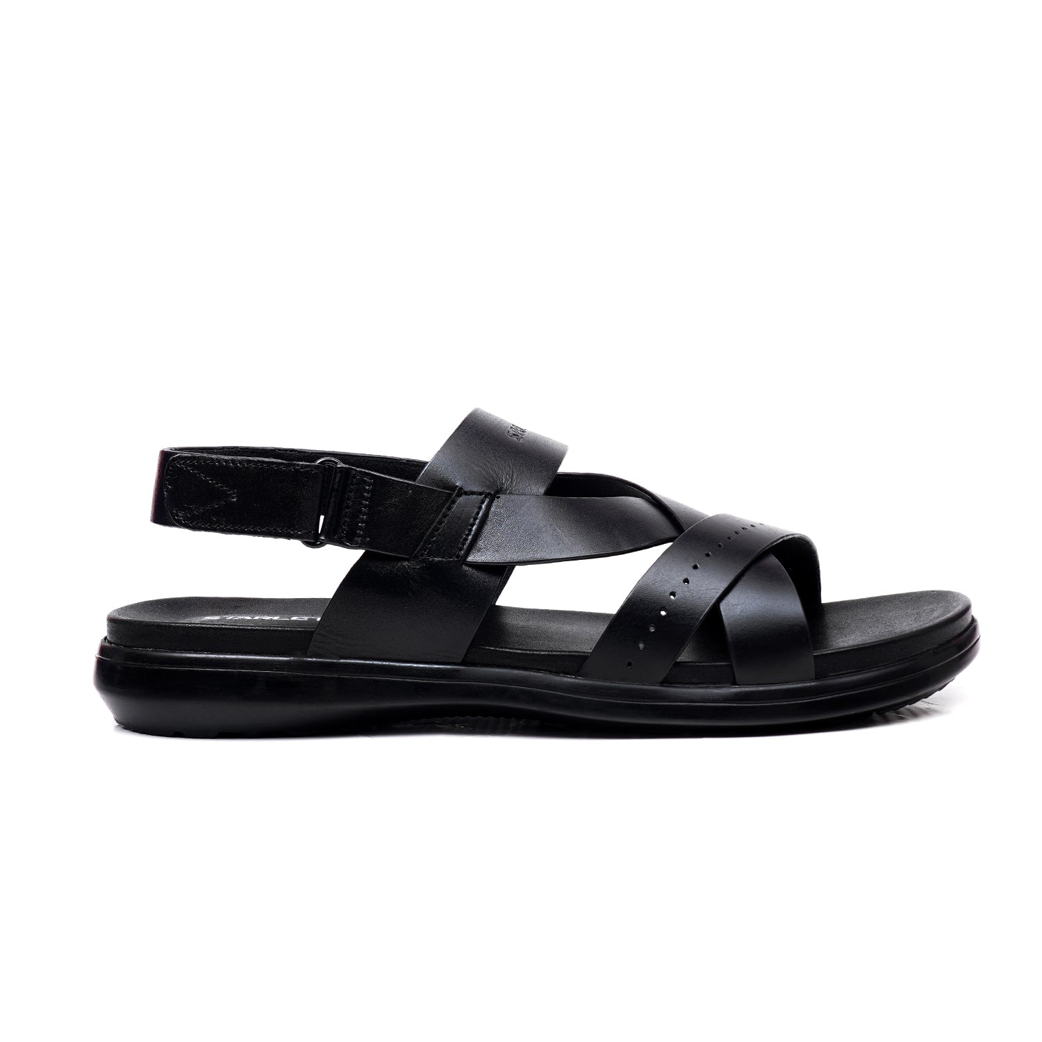 LEATHER SANDAL - VCT-114 BLACK