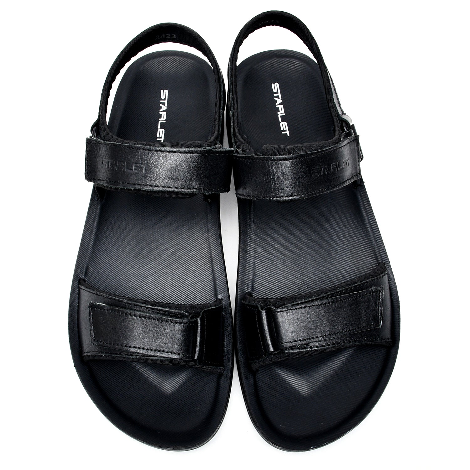LEATHER SANDAL - WA1826 - BLACK