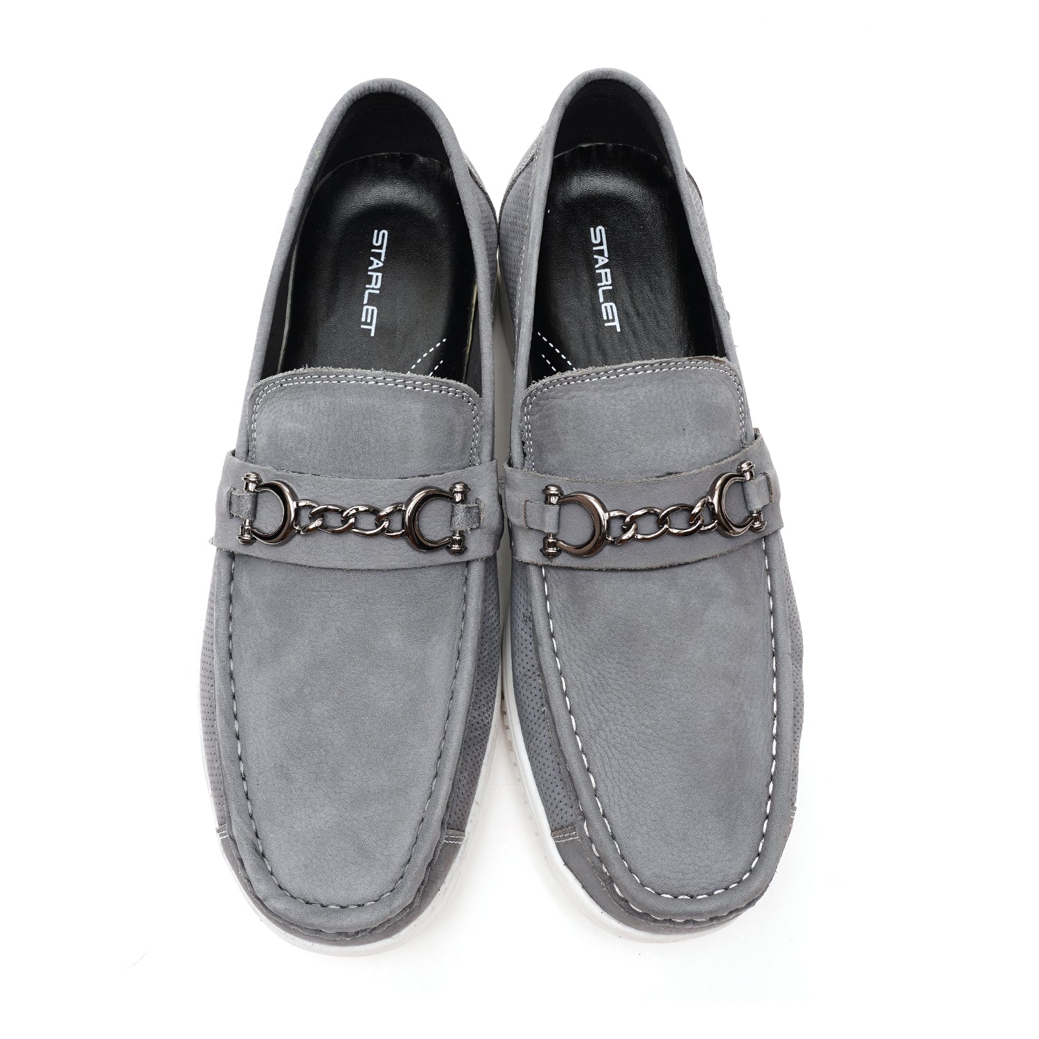LEATHER SHOES - RPD02 GREY