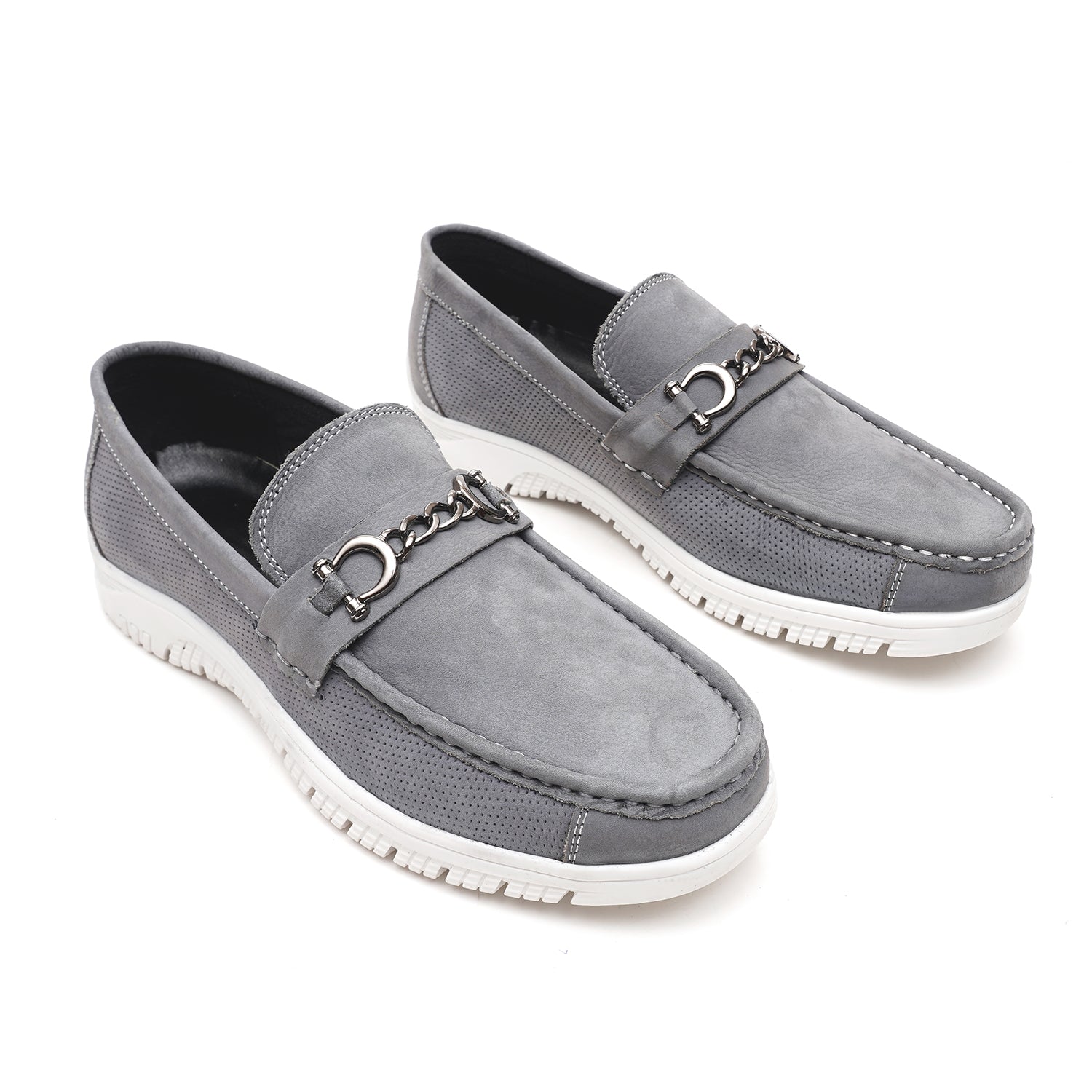 LEATHER SHOES - RPD02 GREY
