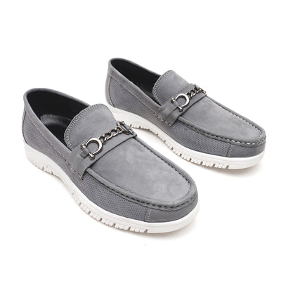 LEATHER SHOES - RPD-02 GREY