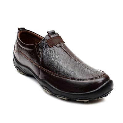 LEATHER SHOES - SANTIAGO-012 BROWN