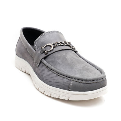 LEATHER SHOES - RPD-02 GREY