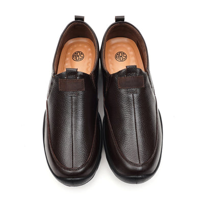 LEATHER SHOES - SANTIAGO-012 BROWN