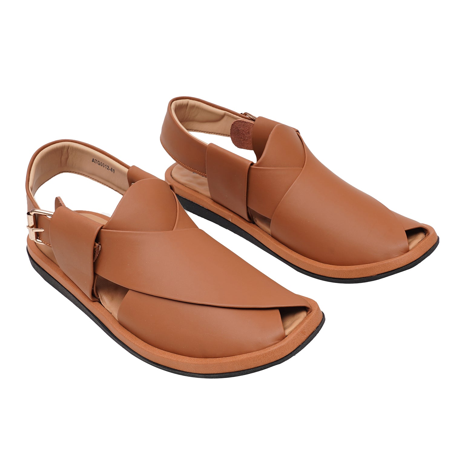 LEATHER PESHAWARI CHAPPAL - ATG0012 TAN