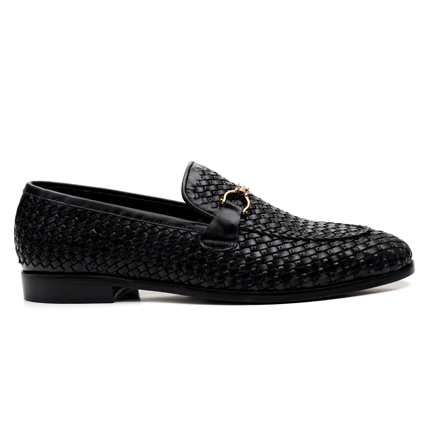 LEATHER SHOES - MJG-0003 BLACK