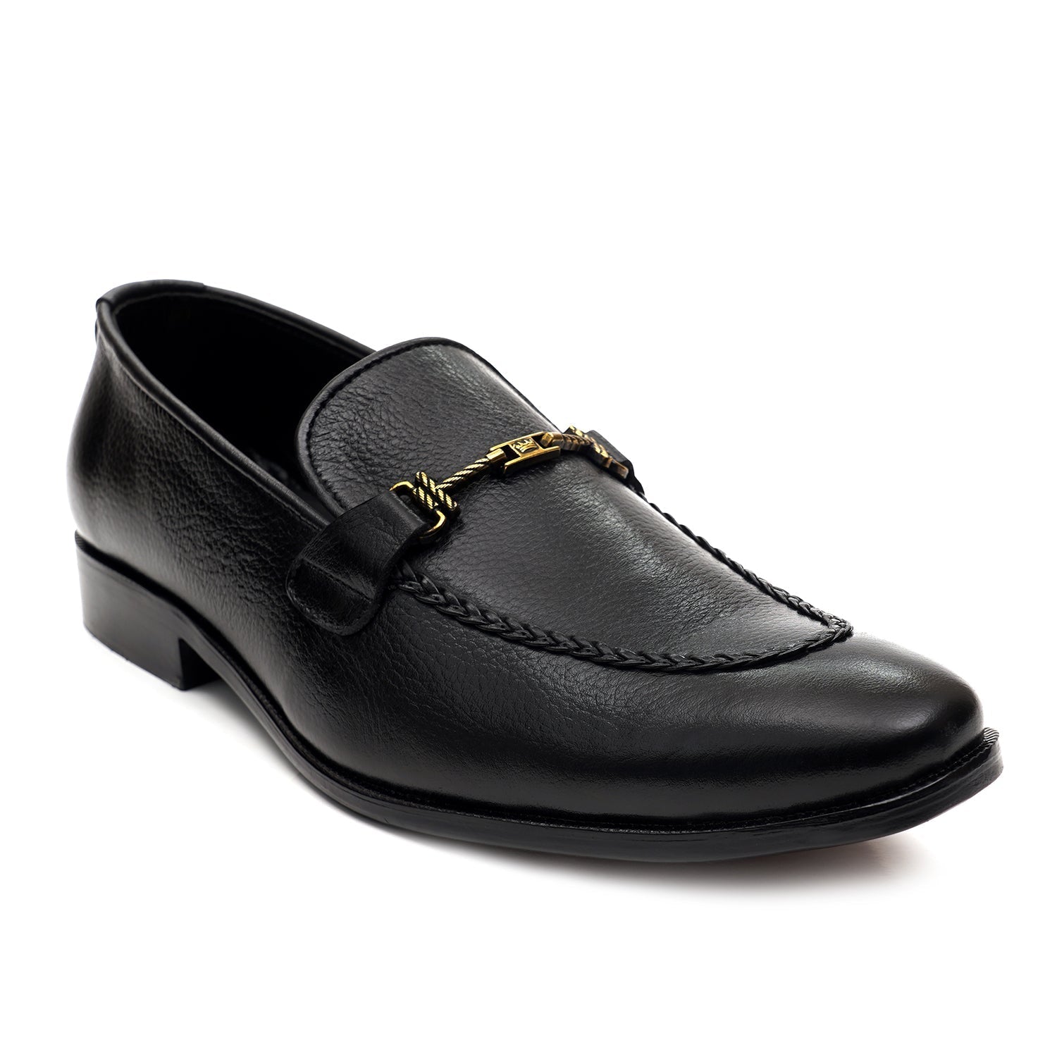 LEATHER SHOES - MJG-0001 BLACK