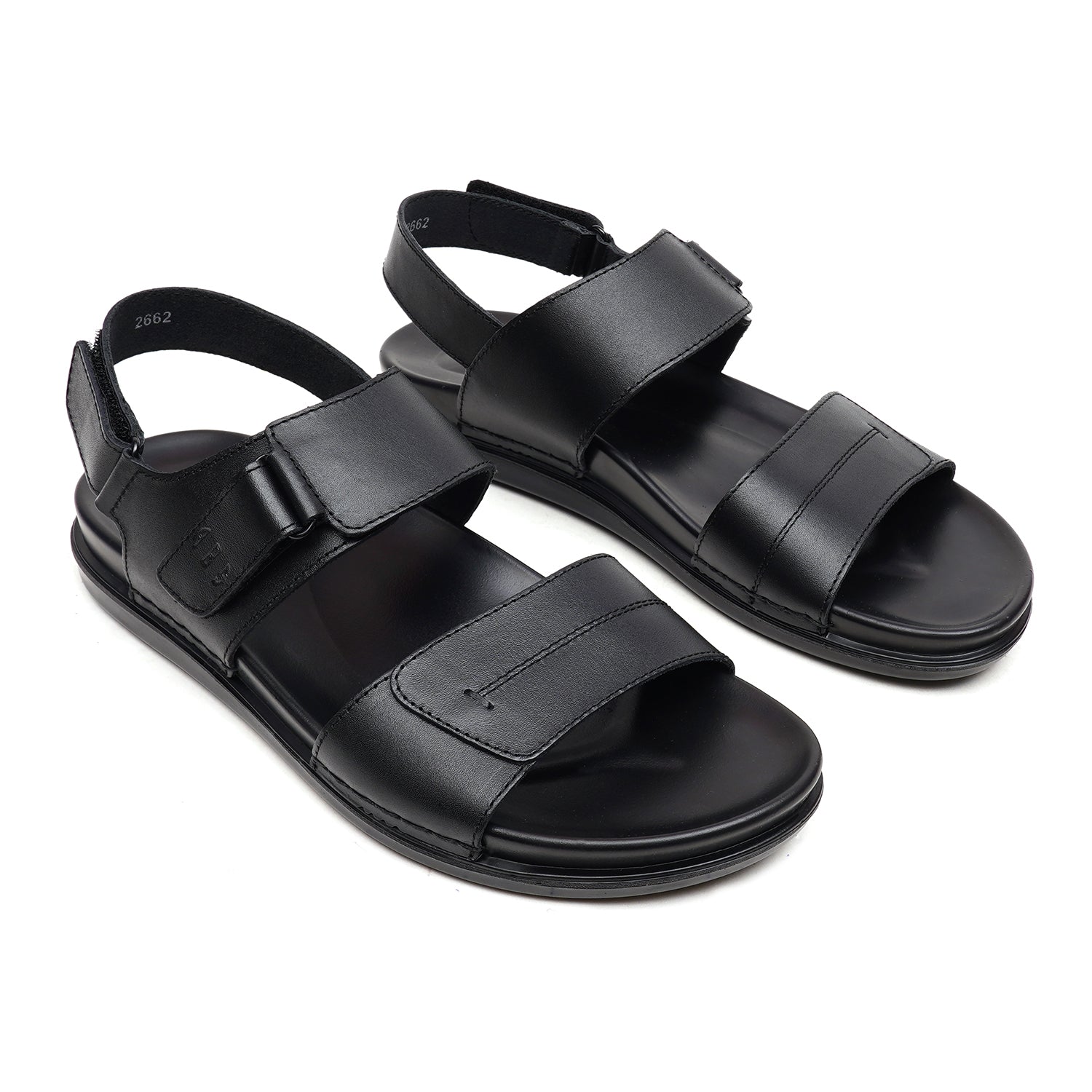 LEATHER SANDAL - AR-114 BLACK