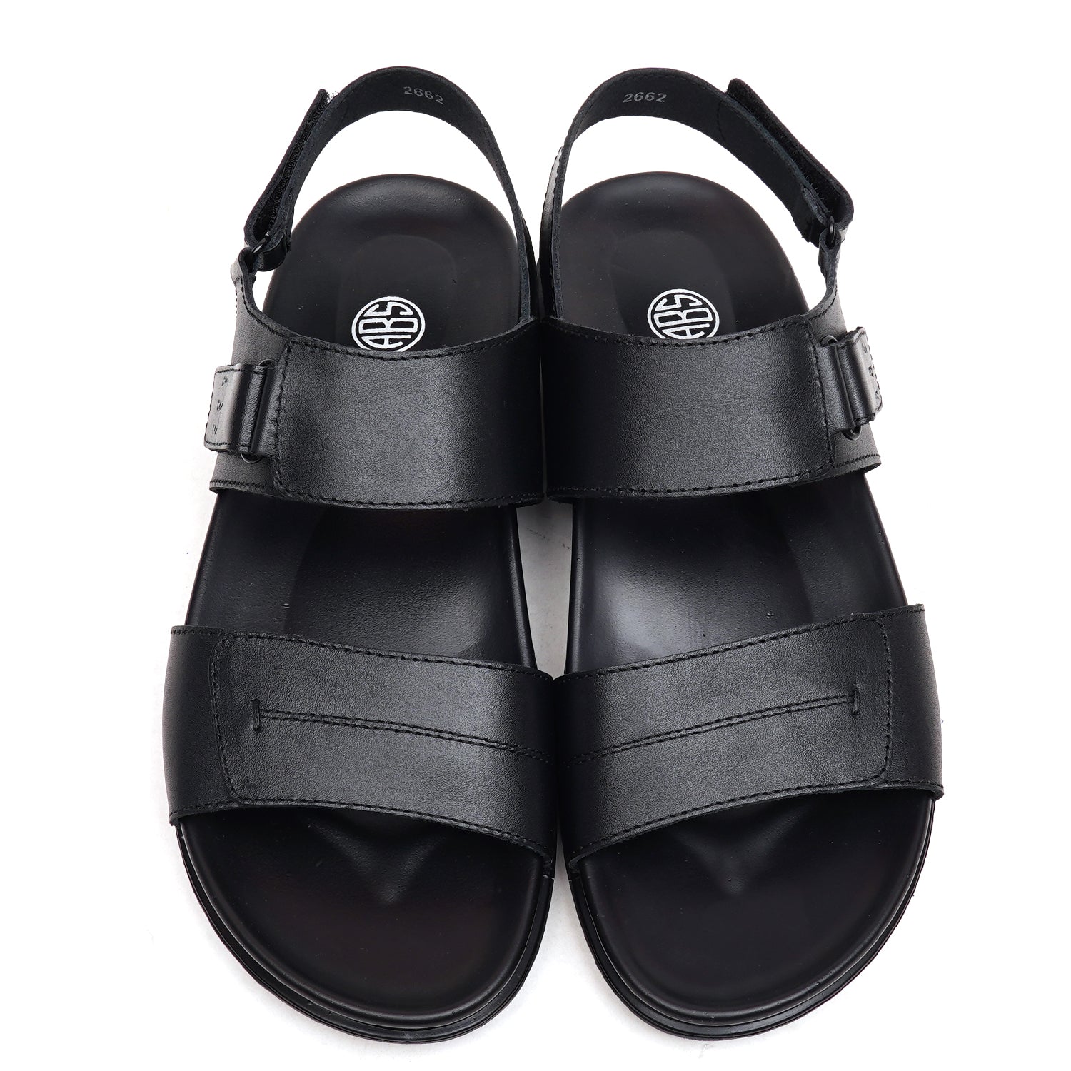 LEATHER SANDAL - AR-114 BLACK
