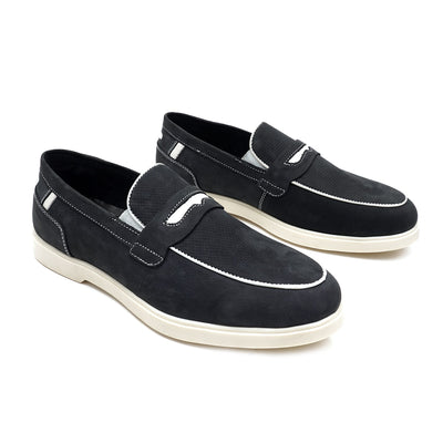 LEATHER SHOES - LBY-051 BLUE