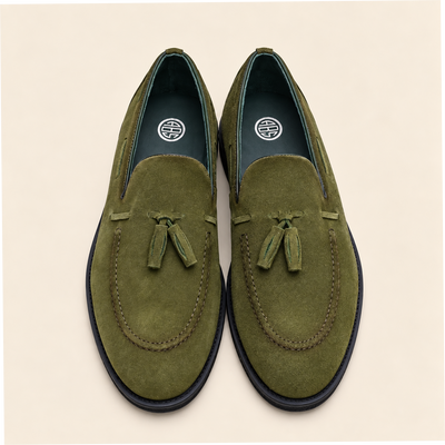Solace Nubuck Tassel Men`s Loafers