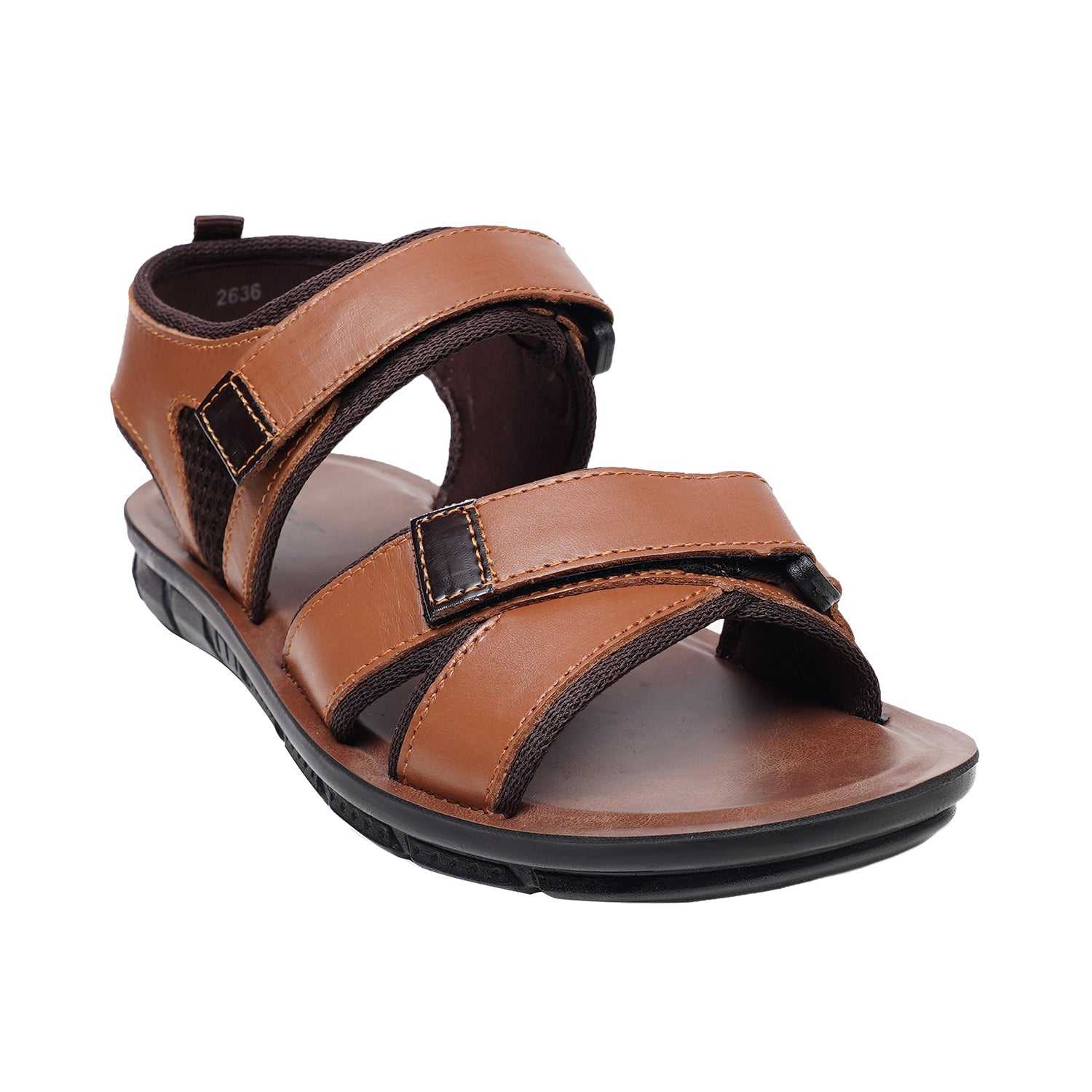 LEATHER SANDAL - AK-110 TAN