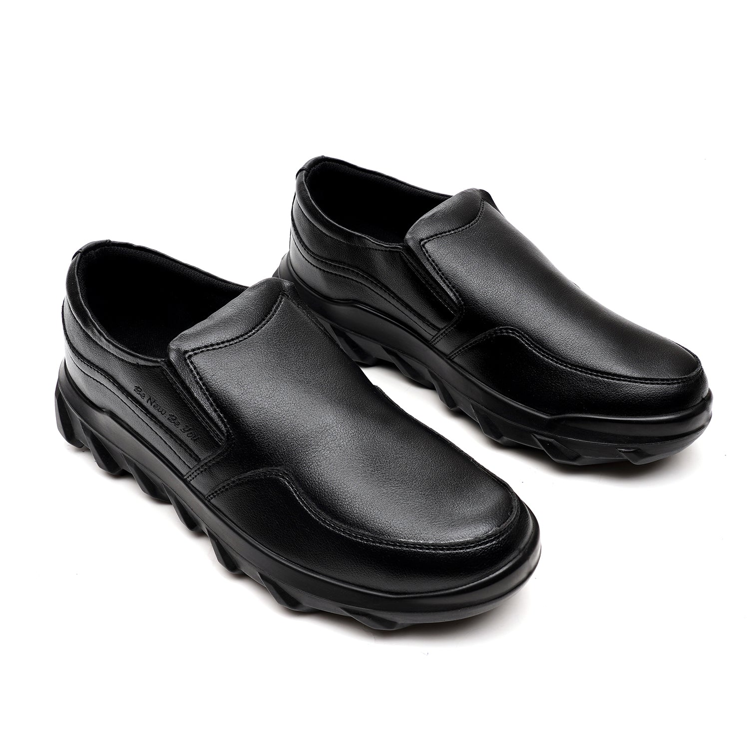 LEATHER SHOES - NNJ-710 BLACK