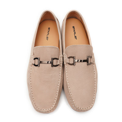 LEATHER SHOES - FLD-03 BEIGE
