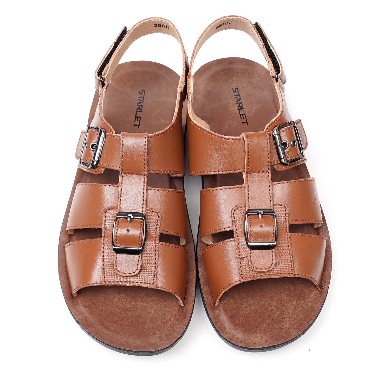 LEATHER SANDAL - AK-115 TAN