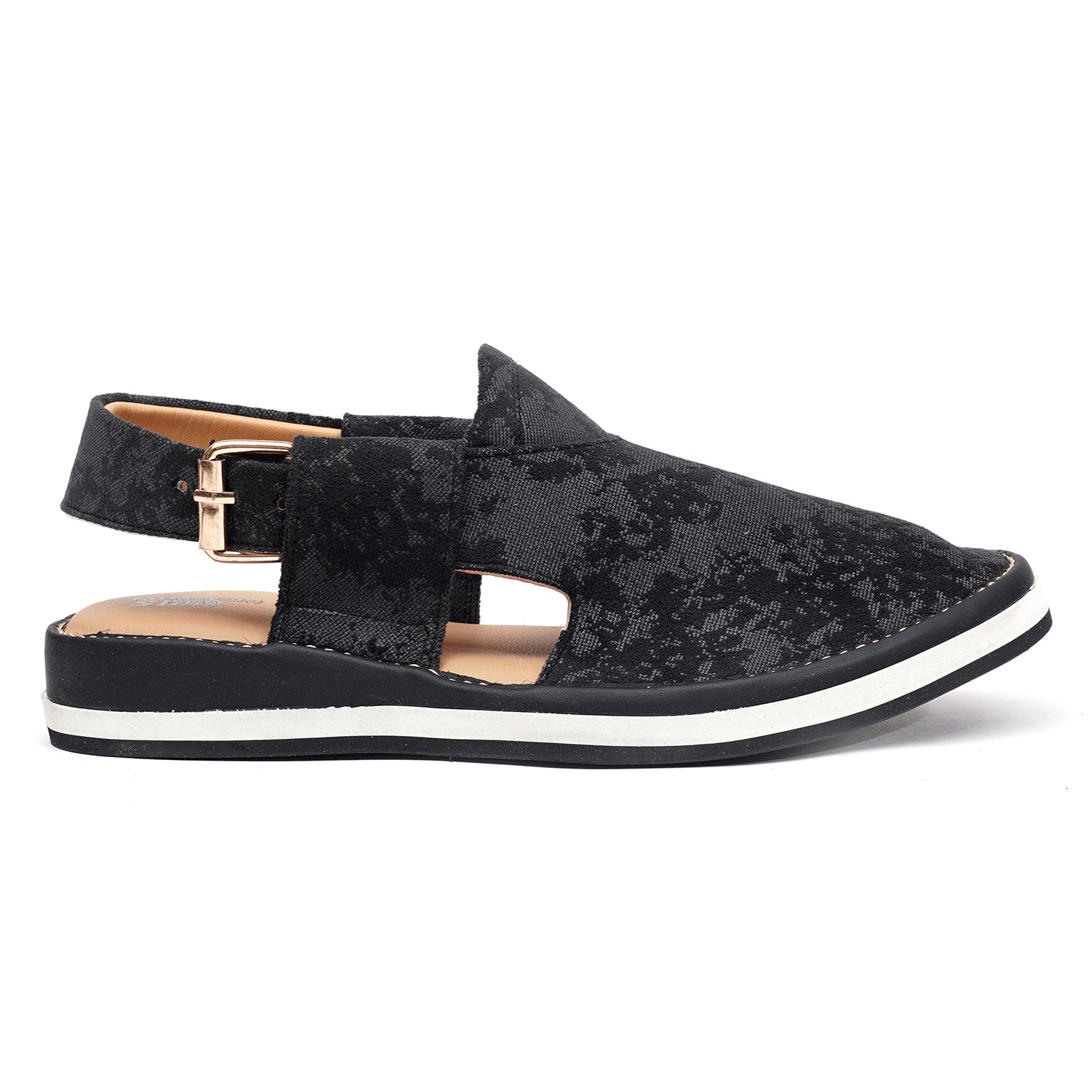 LEATHER PESHAWARI CHAPPAL - ATG0011 BLACK