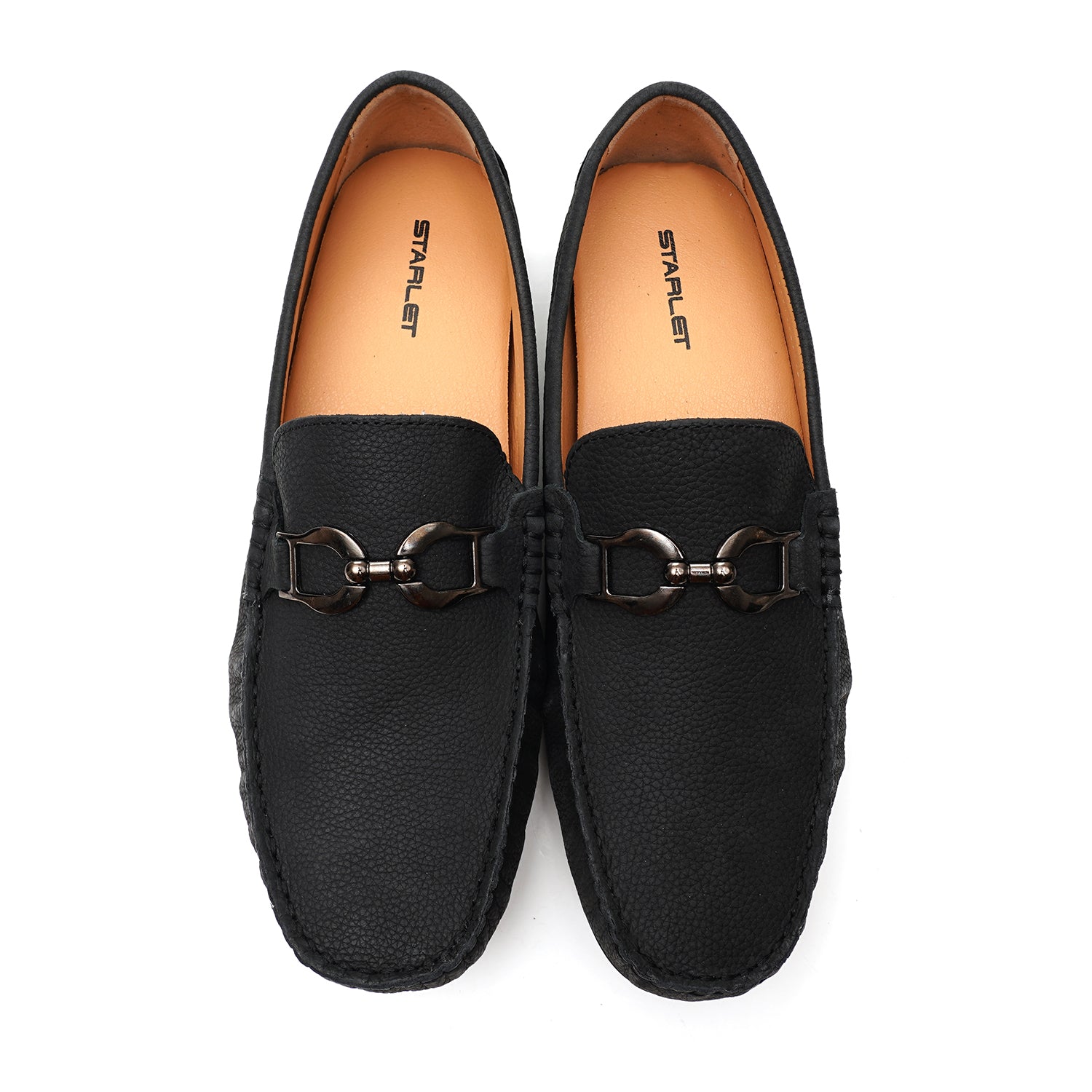 LEATHER SHOES - FLD-01 BLACK