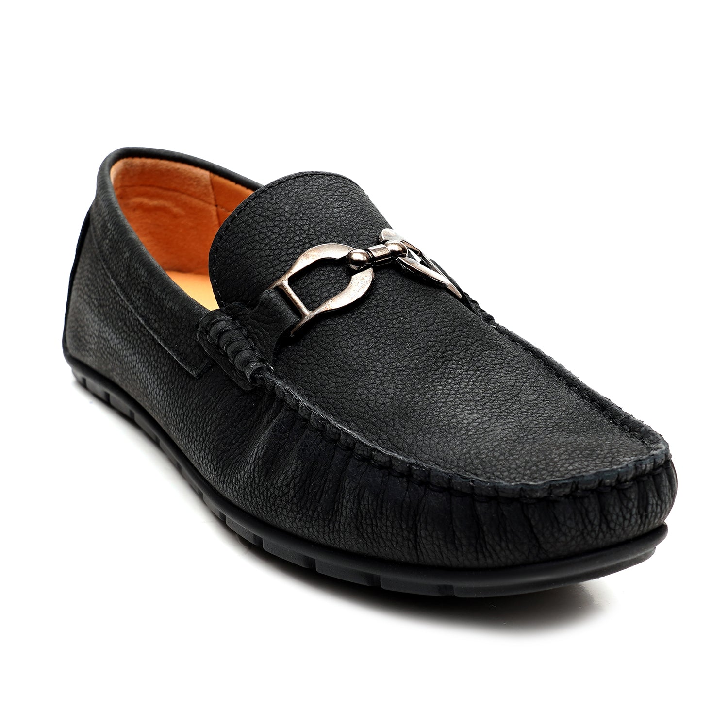 LEATHER SHOES - FLD-01 BLACK