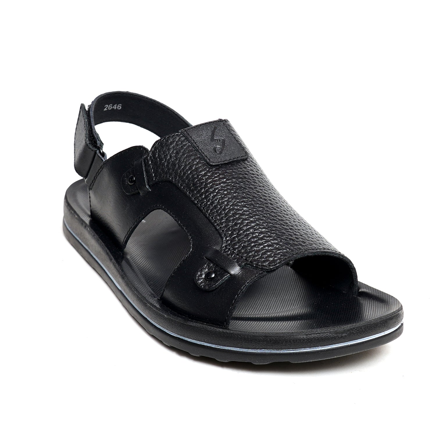 LEATHER SANDAL -WA-1840 BLACK