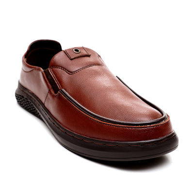 LEATHER SHOES - DRG-04 BROWN