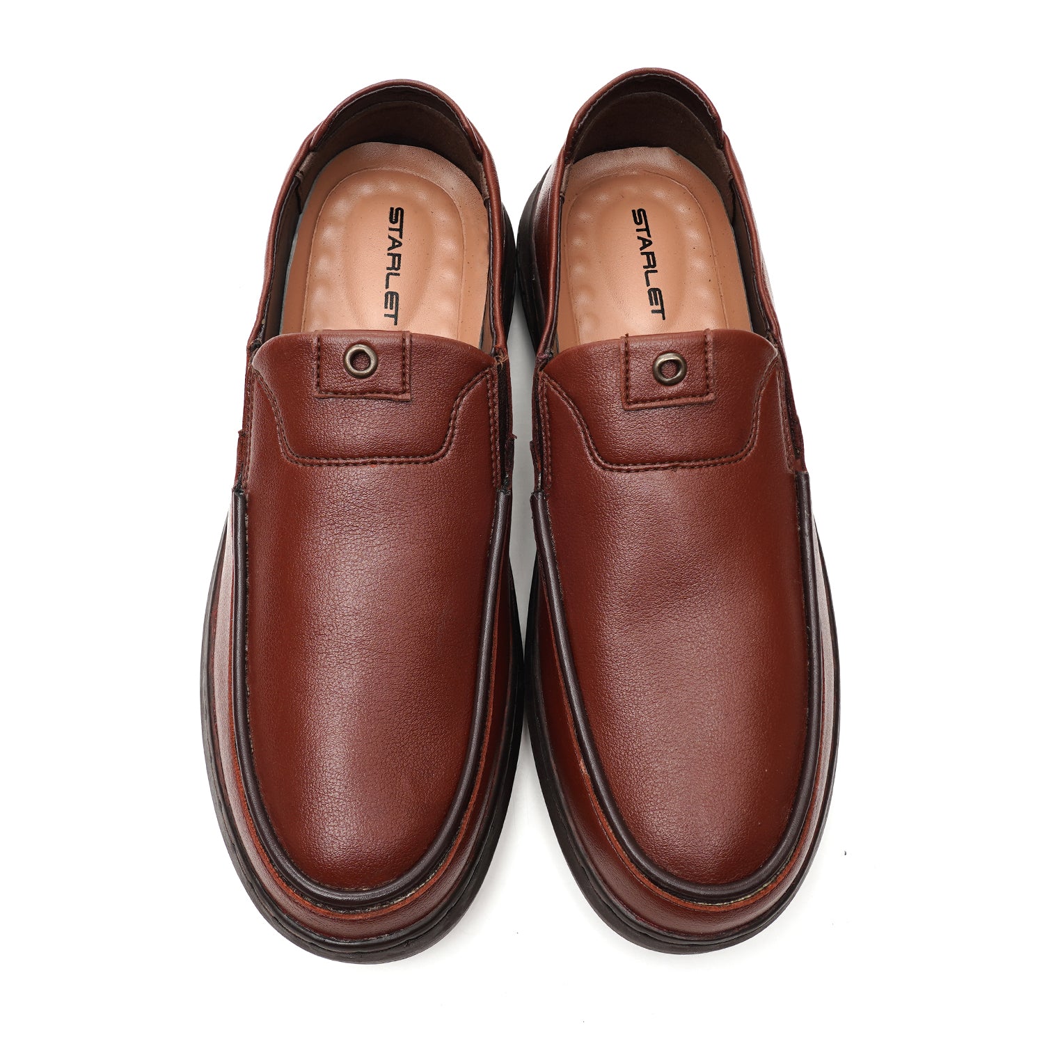LEATHER SHOES - DRG-04 BROWN