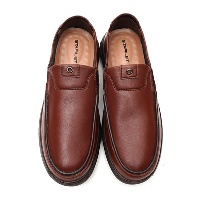 LEATHER SHOES - DRG-04 BROWN