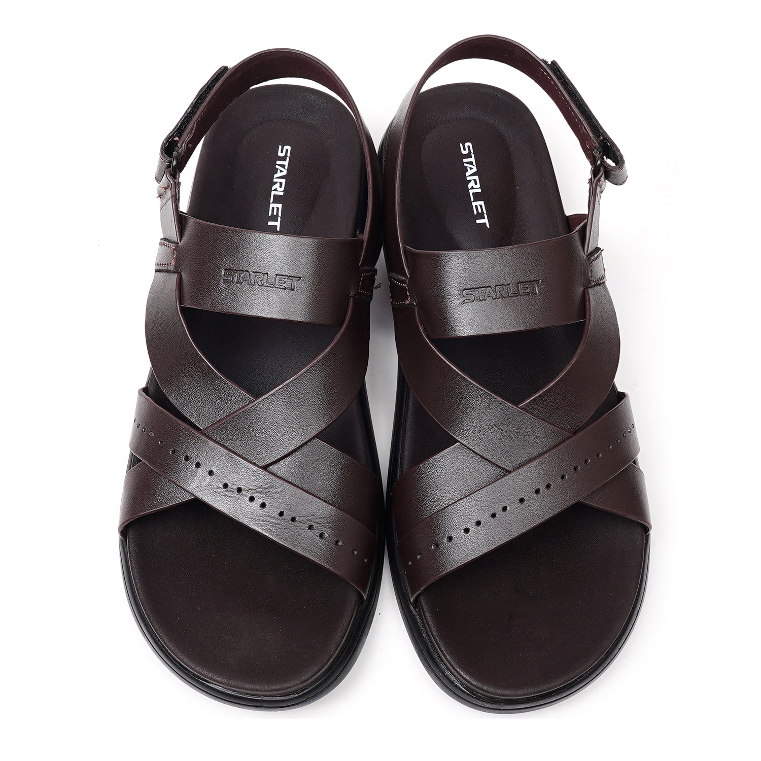 LEATHER SANDAL - VCT-114 BROWN
